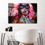 Wallity Pintura Decorativa de Vidrio Templado Multicolor 70 x 100 cm